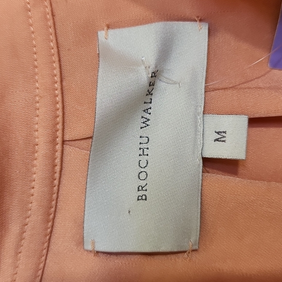 Brochu Walker The Austin Tie Dress Samoa Peach Color Size M - Picture 7 of 12